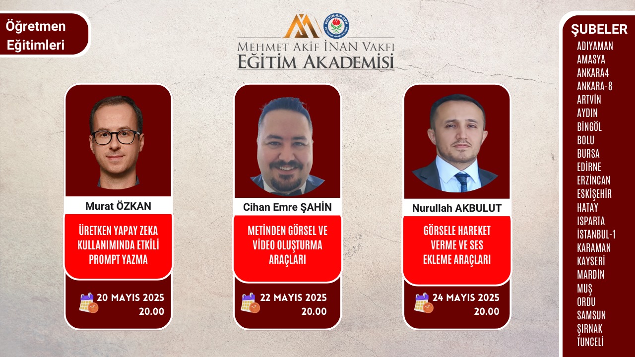 2025 MAYIS ÖĞRETMEN EĞİTİMİ