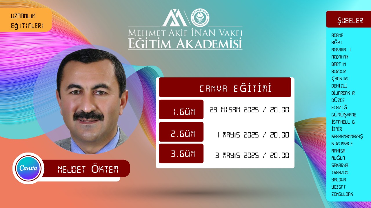 2025 NİSAN UZMANLIK (CANVA) EĞİTİMİ