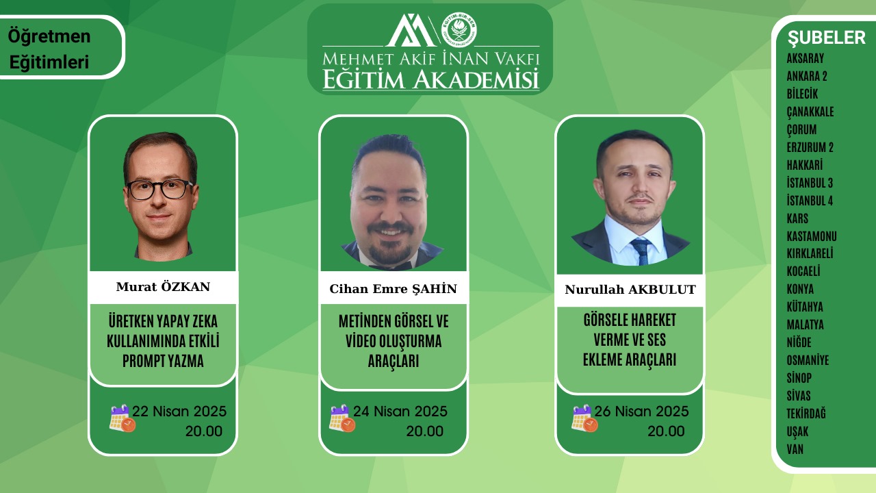 2025 NİSAN ÖĞRETMEN EĞİTİMİ