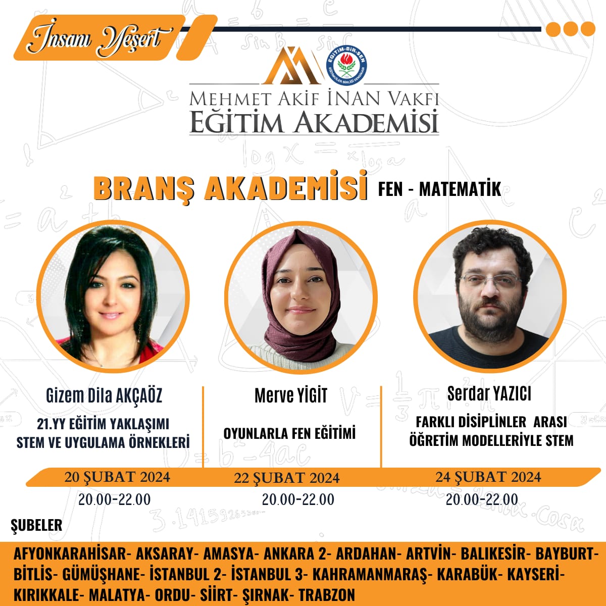 2024 ŞUBAT BRANŞ ( FEN- MATEMATİK ) EĞİTİMİ