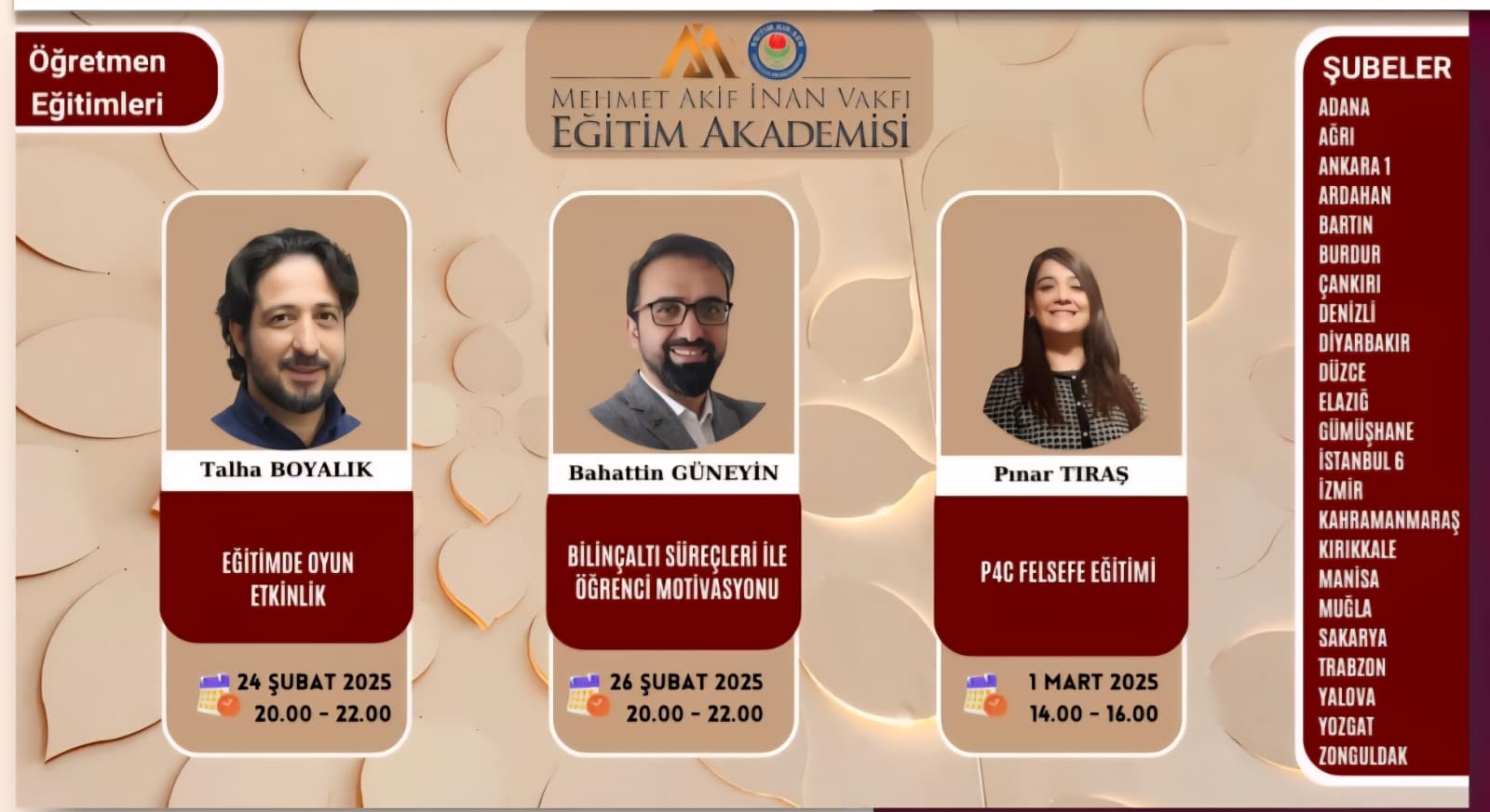 2025 ŞUBAT ÖĞRETMEN EĞİTİMİ