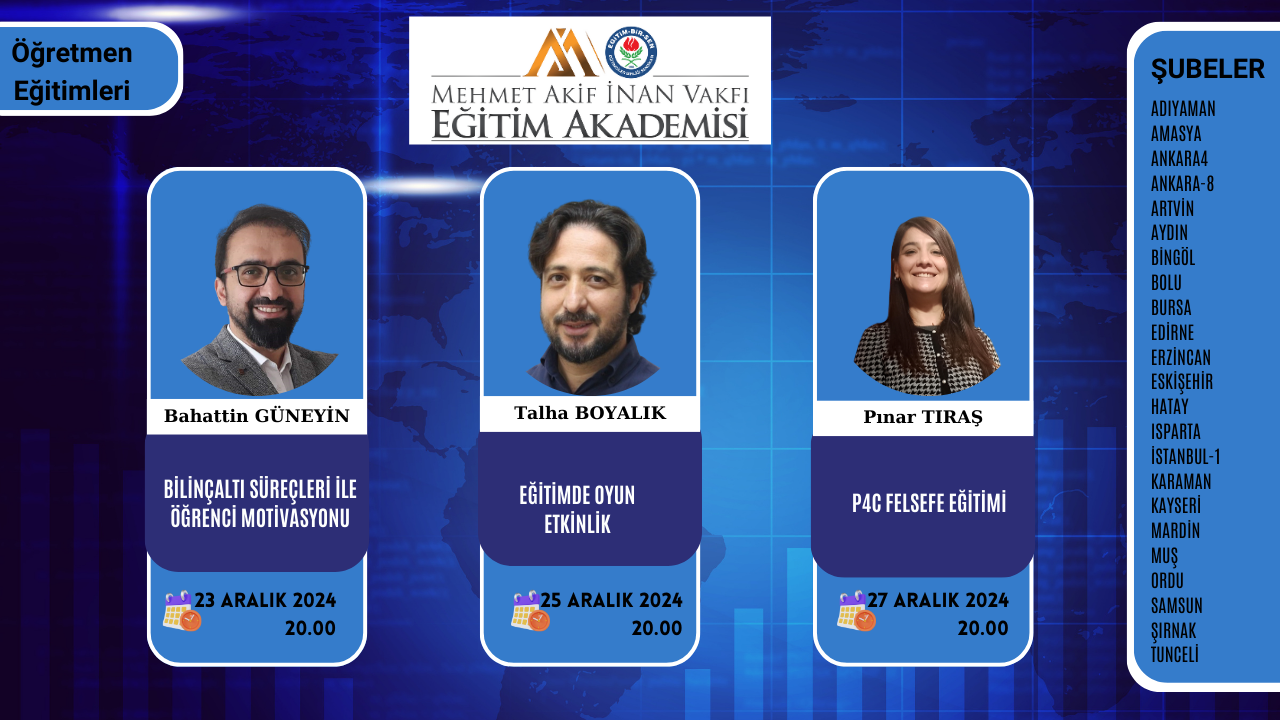 2024 ARALIK ÖĞRETMEN EĞİTİMİ
