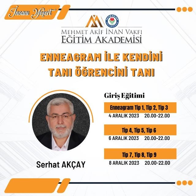 2023 ARALIK ENNEAGRAM ( UZMANLIK) EĞİTİMİ