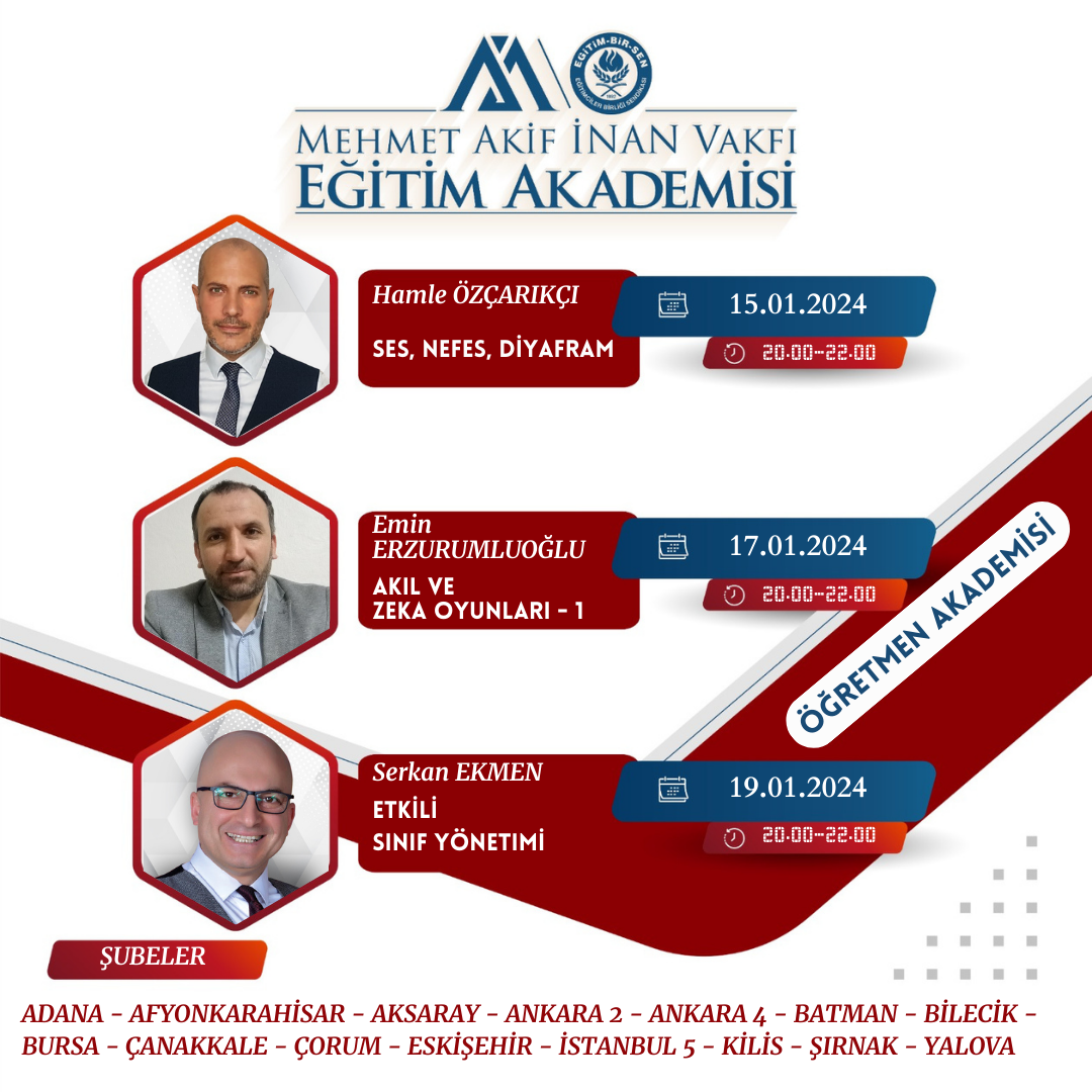 2024 OCAK ÖĞRETMEN EĞİTİMİ