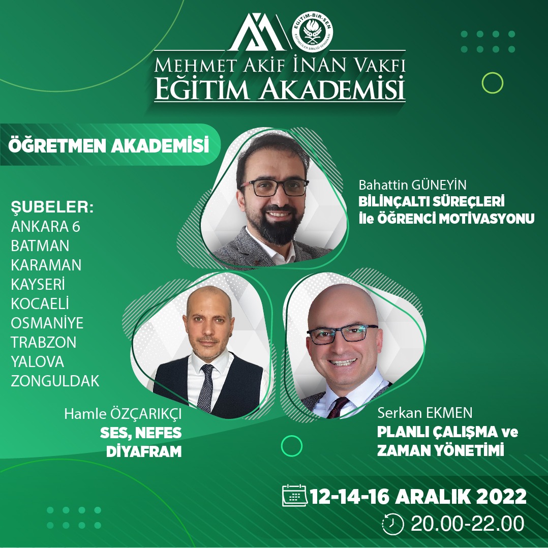 2022 ARALIK ÖĞRETMEN AKADEMİSİ (12-14-16)