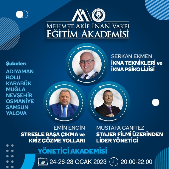 2023 OCAK YÖNETİCİ EĞİTİMİ (24-26-28)