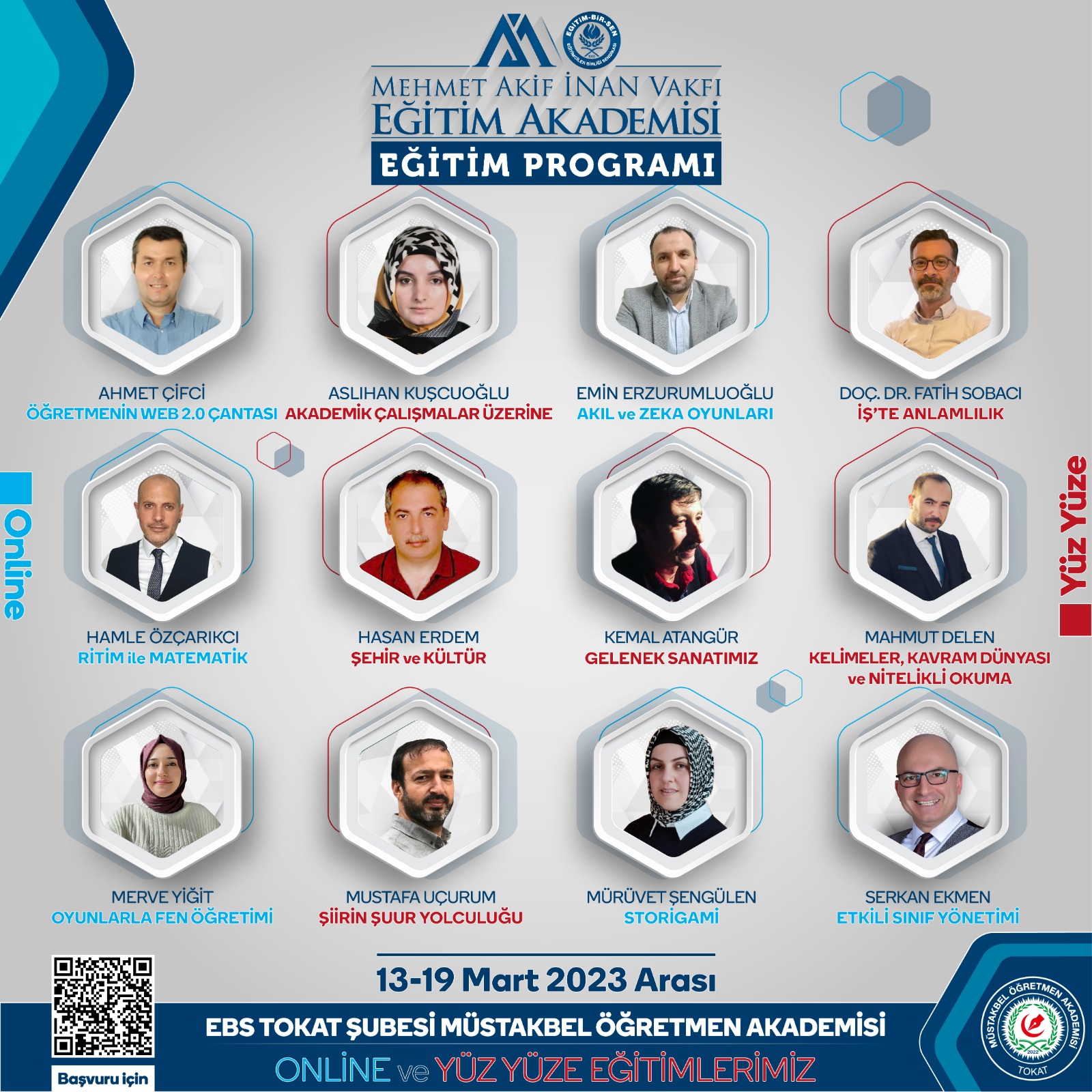 2023 MART TOKAT MÜSTAKBEL ÖĞRETMEN EĞİTİMİ (13-14-15-16-17-18)