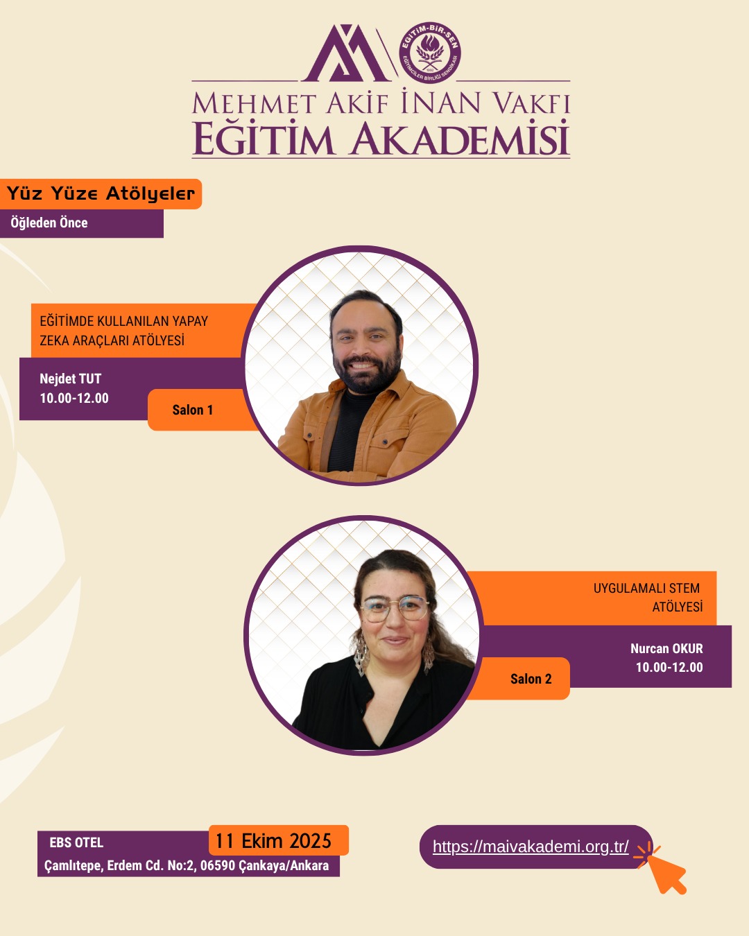 2025 EKİM ANKARA YÜZ YÜZE ATÖLYESİ SABAH OTURUMU