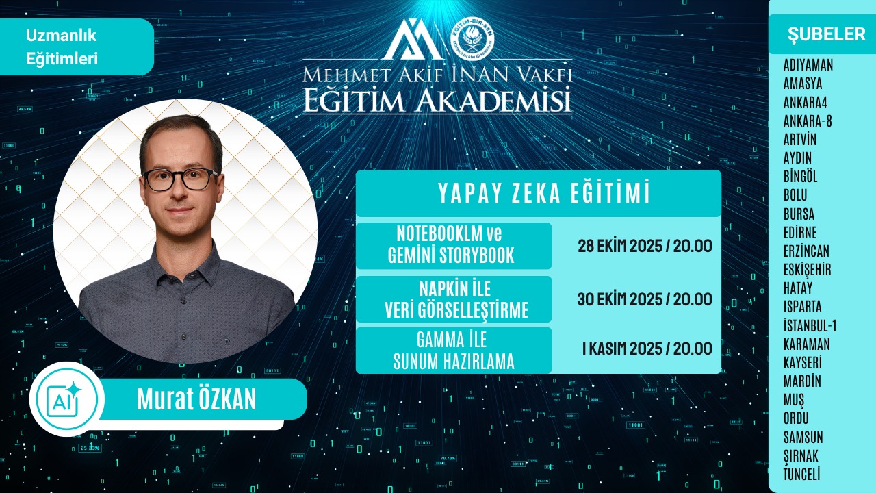 2025 EKİM UZMANLIK (YAPAY ZEKA) EĞİTİMİ