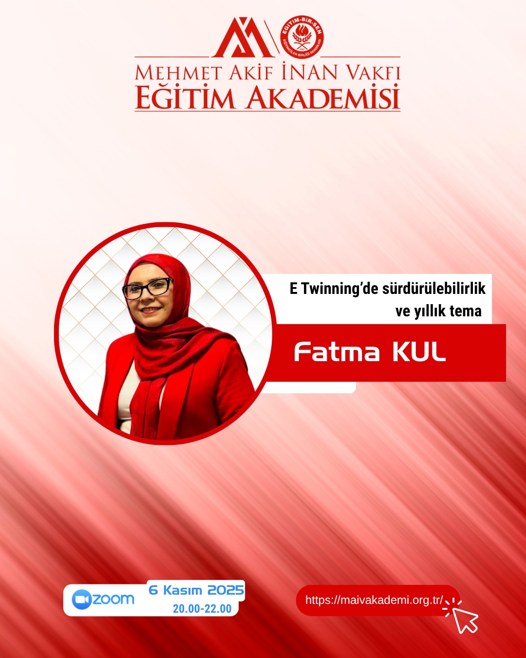 2025 KASIM eTWİNNİNG’DE SÜRDÜRÜLEBİLİRLİK VE YILLIK TEMA (DUYURU GRUPLARI) EĞİTİMİ