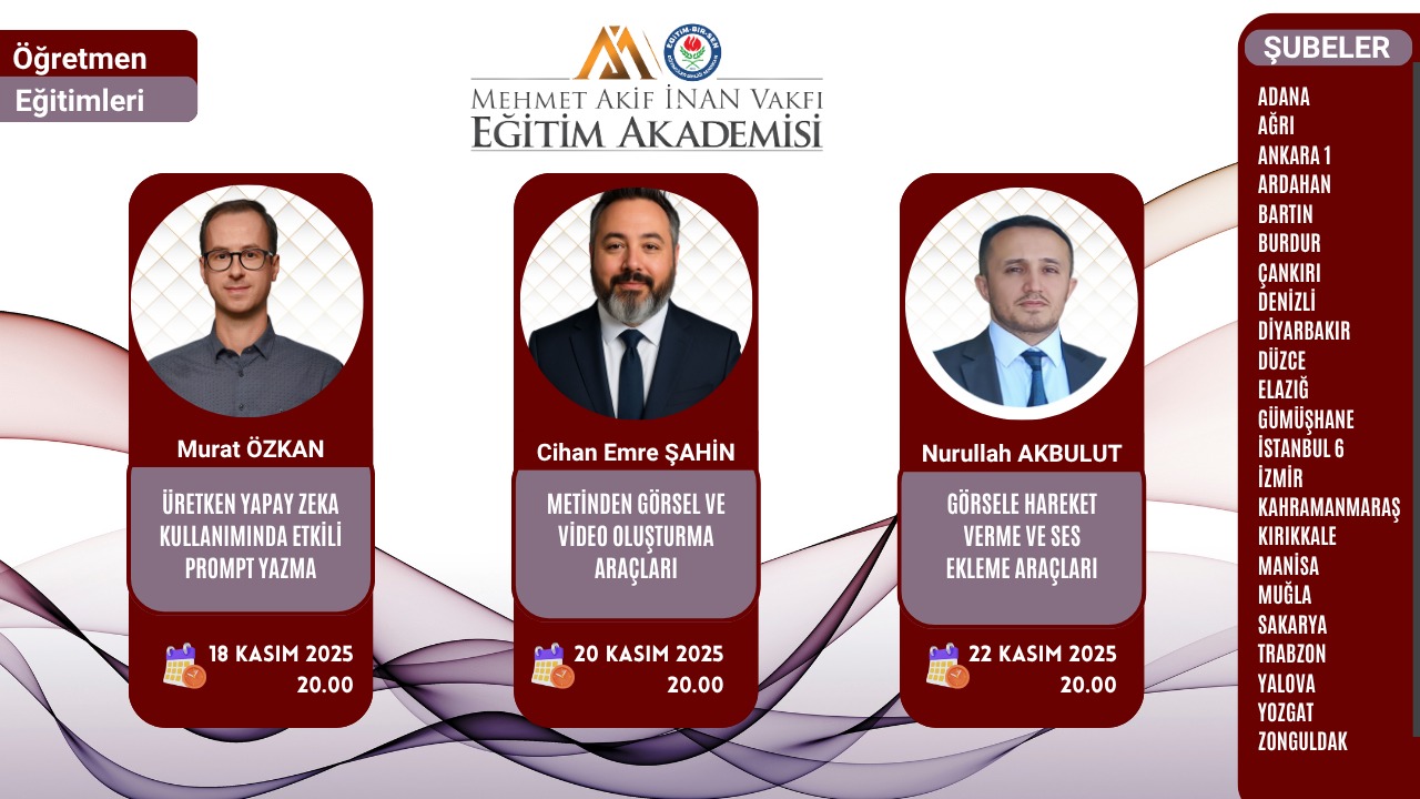 2025 KASIM ÖĞRETMEN EĞİTİMİ