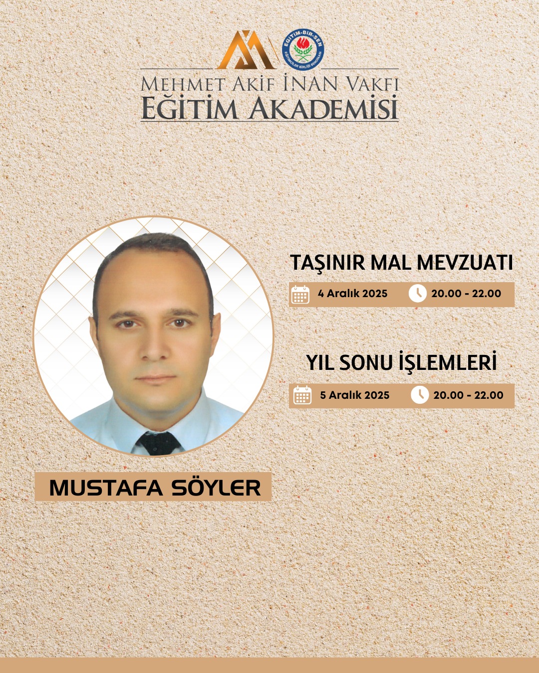 2025 ARALIK TAŞINIR MAL MAVZUATI VE YIL SONU İŞLEMLERİ