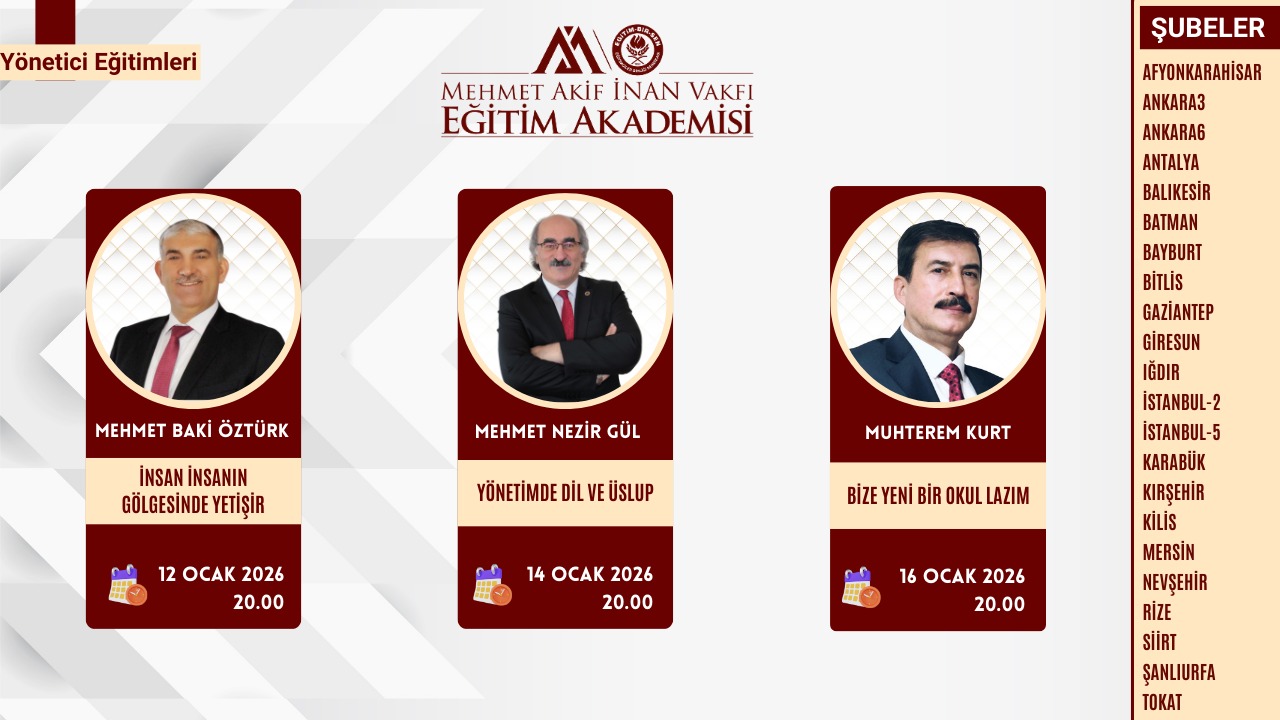 2026 OCAK YÖNETİCİ EĞİTİMİ