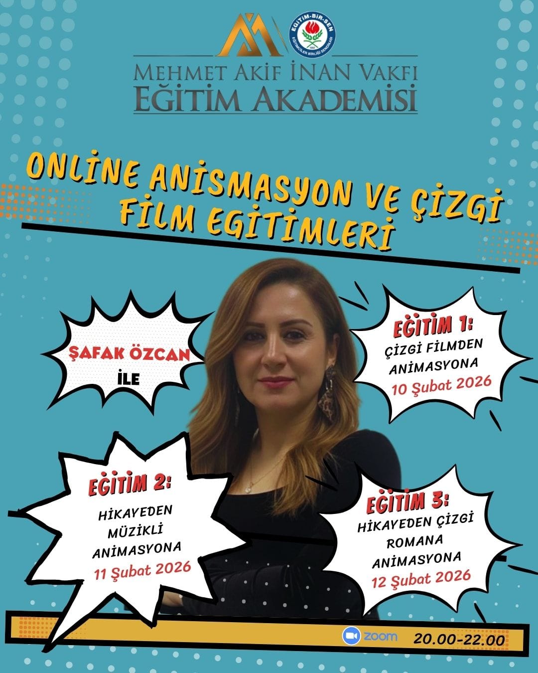 2026 ŞUBAT HİKAYEDEN ANİMASYONA, MÜZİKLİ ANİMASYONA VE  ÇİZGİ ROMANA EĞİTİMLERİ