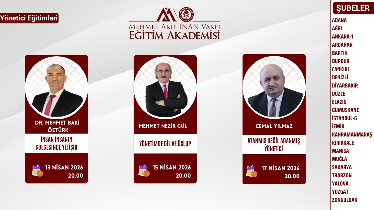2026 NİSAN YÖNETİCİ EĞİTİMİ