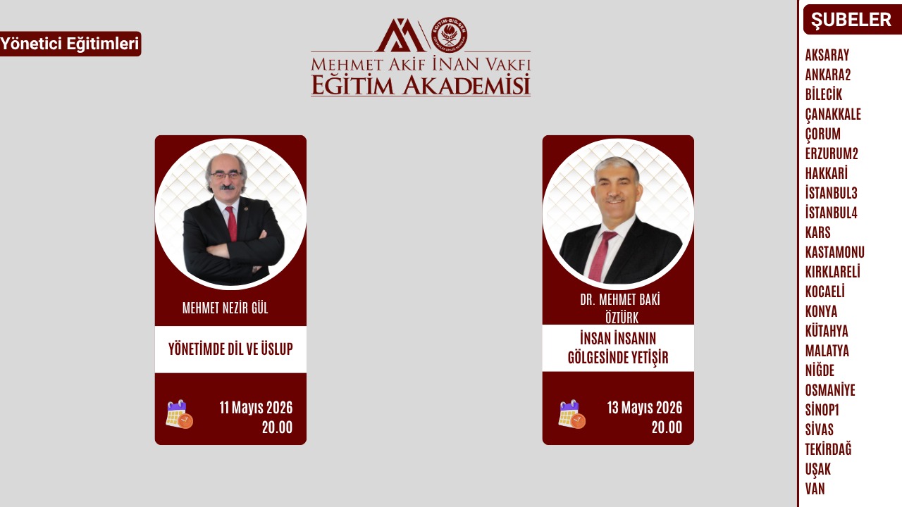 2026 MAYIS YÖNETİCİ EĞİTİMİ